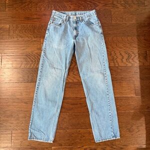 Levi's 550 Jeans Mens Relaxed Fit Straight Leg Blue Light Wash Denim 30x32